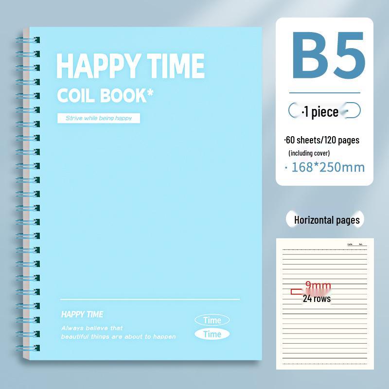 Colorful B5 Coil Notebook: A5 High-Value Journal for Study, Record, and Diary - Perfect for Students.