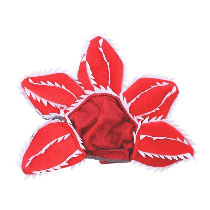 

Pet Hat Cute Demogorgon Cosplay Props Accessories Headwear Soft Kitten Cap Halloween/Christmas Present L