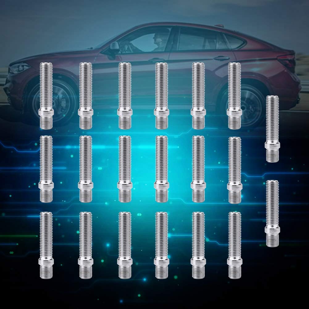 Doukon 20pcs 50mm Expansion Wheel Stud Conversion 12x1.5 To 12x1.5 Screw Adapter Fits 1998-2008