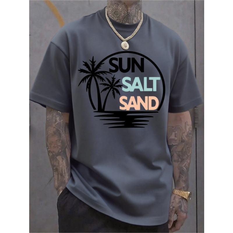 Men's fashionable round neck T-shirt