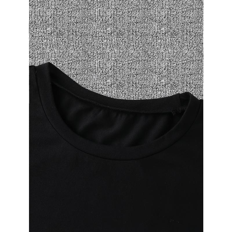 European Size Stylish Hands Graphic Print Men's Creative Top, Casual Short Sleeve Crew Neck T-shirt, Men's Clothing For Summer Outdoor