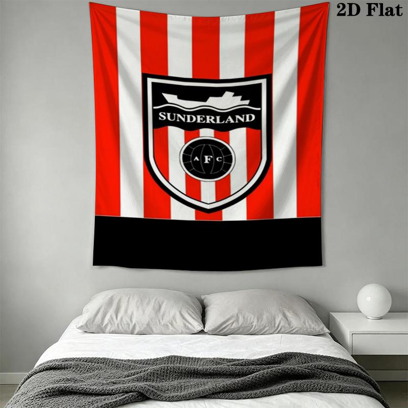 Sunderland Wall Tapestry Aesthetic Wall Hanging Printed Fabric Blanket Decorative Tapestries for Bedroom Living Room Home Decor