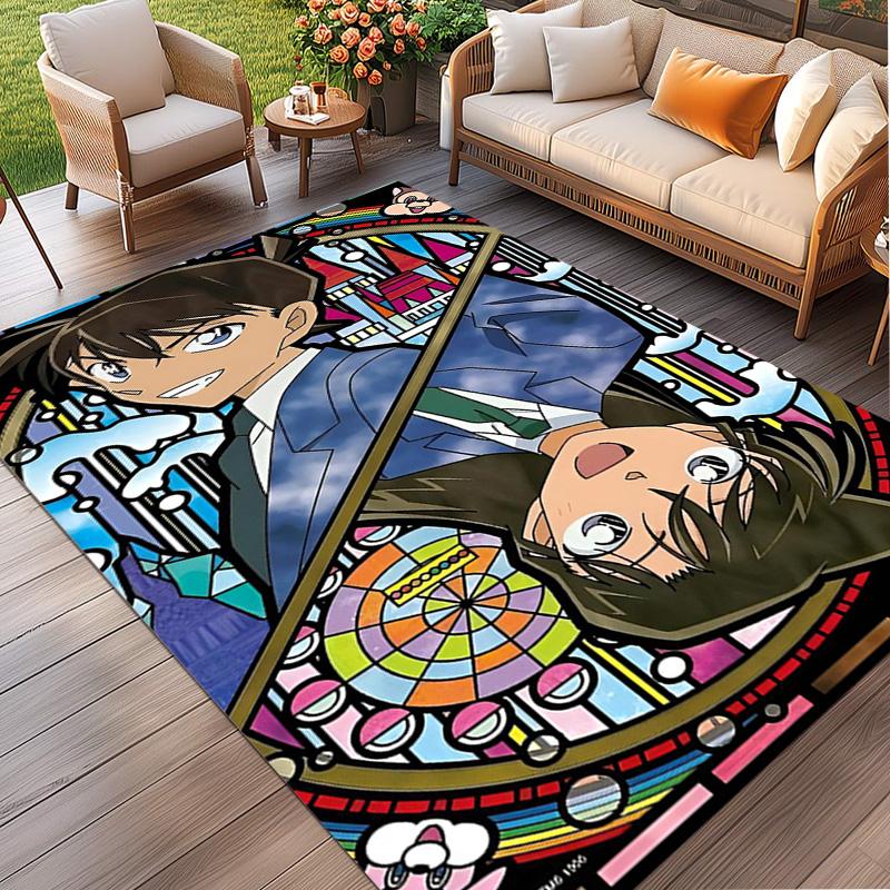 Detective Conan Teppichdruck, Waschbarer Bodenläufer, Für Eingangsbereich Studentenwohnheim Waschküche Büro Arbeitszimmer, Heimdekoration Geburtstags-Weihnachtsgeschenk