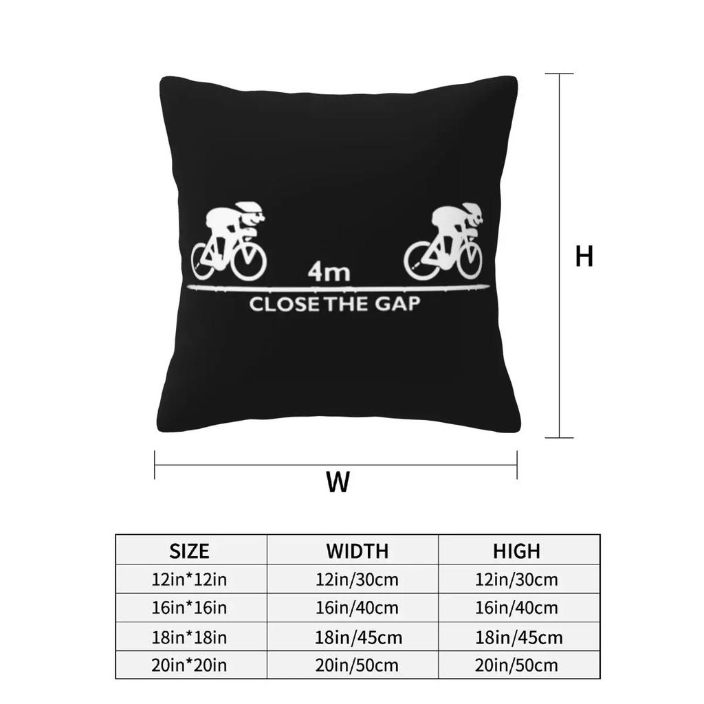 Zwift Close The Gap 2 Pcs Square Pillowcase Pillow Cover Cushion Decor Comfort Throw Pillow For Home Bedroom