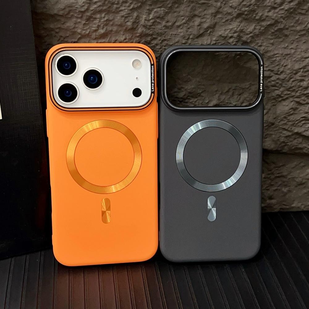 Luxury For Magsafe Solid Color Matte Magnetic Wireless Charge Case For iPhone 17 15 14 13 11 12 16 Pro Max Hard Bumper Cover