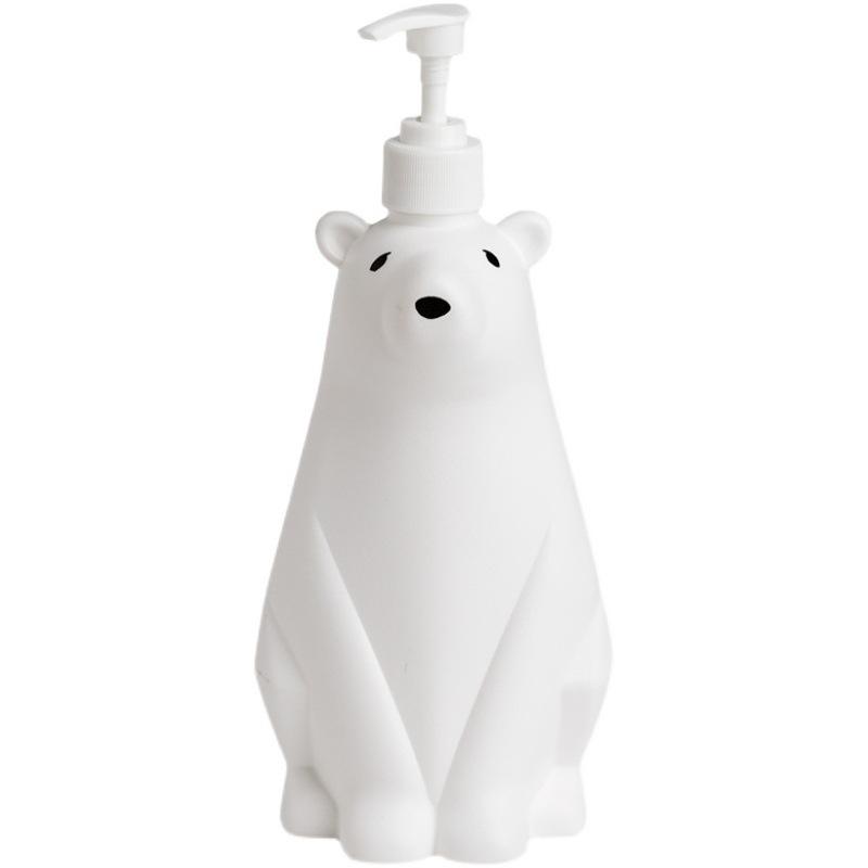 Creative Polar Bear Dispenser: Cute Children's Hand Soap, Lotion, Dish Soap, and Shower Gel Bottle