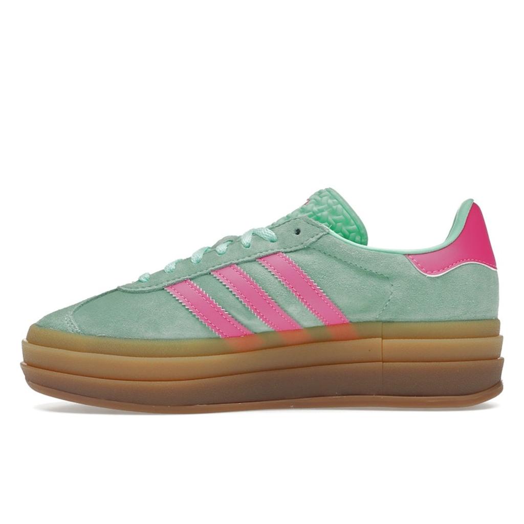 Adidas Gazelle Bold Pulse Mint Screaming Pink Women Sneakers Green Gum-M2 H06125