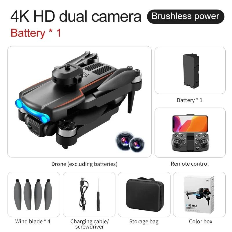 New K102 Max Mini Drone 8K HD Camera Optical Flow Drones Aerial Photography Quadcopter 360° Intelligent Obstacle Avoidance 5G WIFI FPV Dron RC Toy UAV