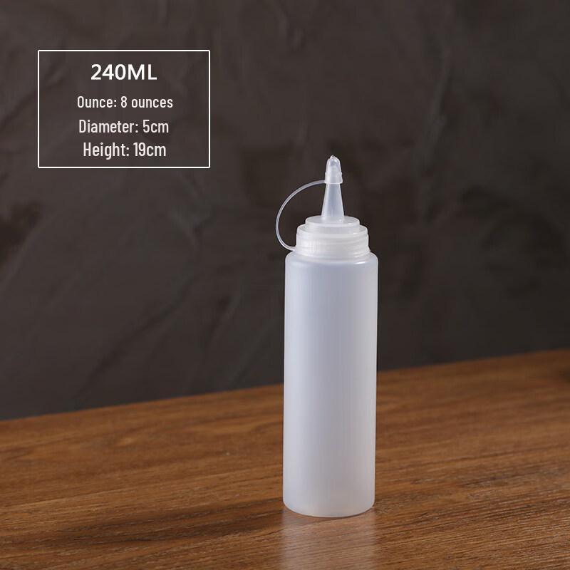 

ZISIZ Plastic Squeeze Sauce Bottle with Pointed Spout