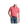 Polo Ralph Lauren Slim Fit Cotton Logo Solid Straight Short Sleeve Polo Shirt Men tops Pink 710680784-363