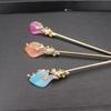 2PCS Set Chinese Style Hanfu Hair Stick Women Metal Hair Fork Hair Chopsticks Hairpin Girls Hair Accessories Bun Maker