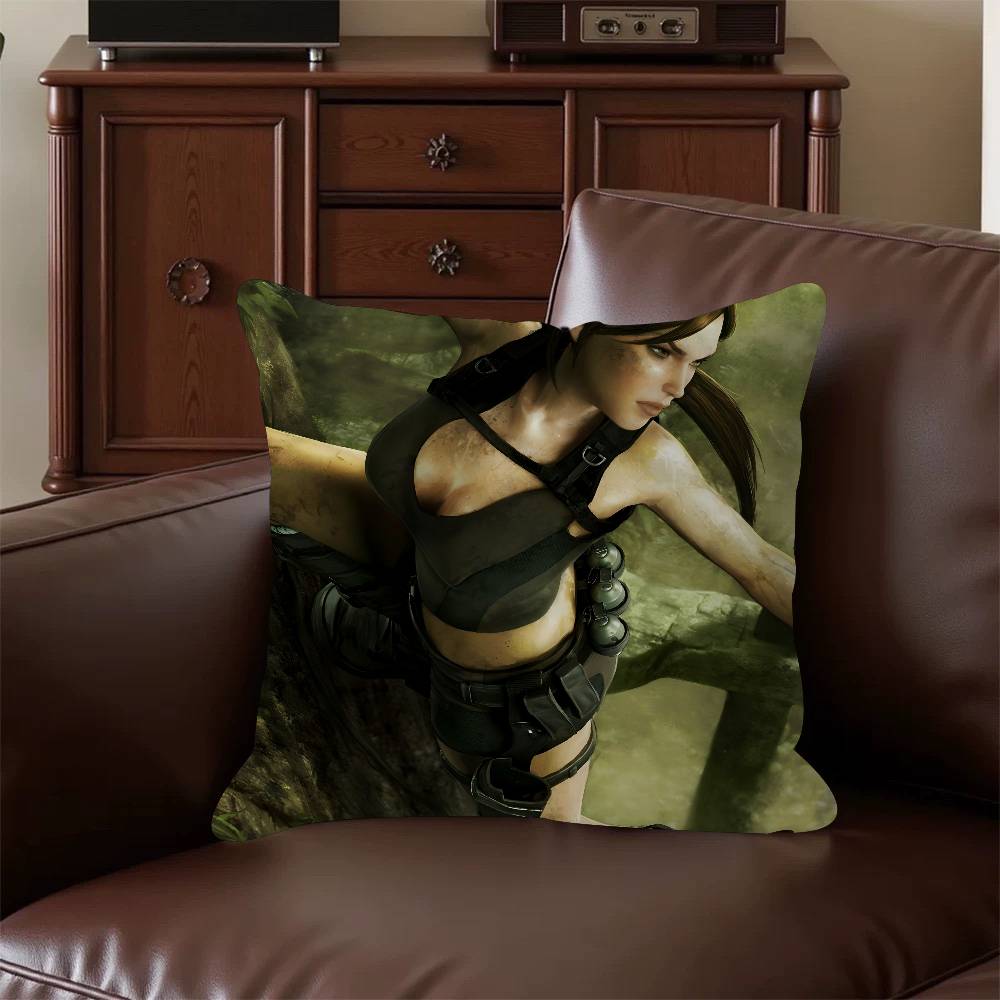 

T-Tomb Raider Аниме Игры Подушка Наволочка Наволочка Гостиная Диван Домашний Декор На Заказ 16x16Inch