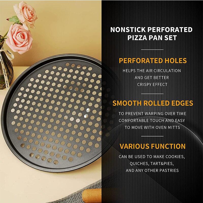 Honglion Non Stick Pizza Baking Pan Round 10 inches 26cm Carbon Steel Oven Baking Tray Honglion Non Stick Pizza Baking Pan Round 10 inches 26cm Carbon Steel Oven Baking Tray