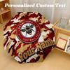 8 Rib Auto Folding Umbrella Brentford Football Print Custom Name Text Portable Rain Gear