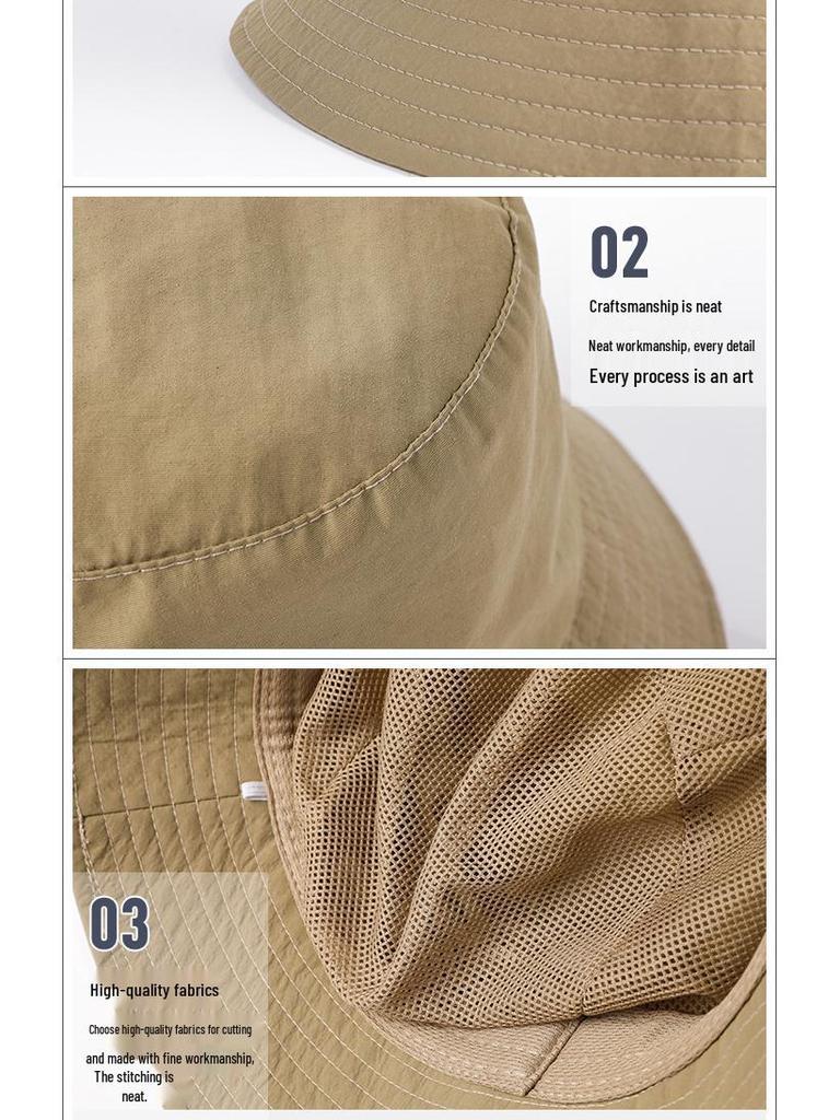 Wiosna/Lato Modny Kapelusz Rybacki Hip Hop w Dużych Rozmiarach dla Mężczyzn i Kobiet, 63cm Japoński Kapelusz Wiadro Chroniący przed Słońcem