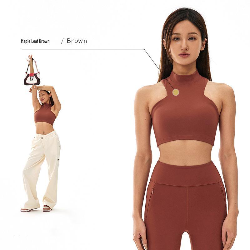 

Женский модный комплект для йоги, формирующий фигуру: Удобный, быстросохнущий спортивный жилет и влагоотводящие беговые брюки Large