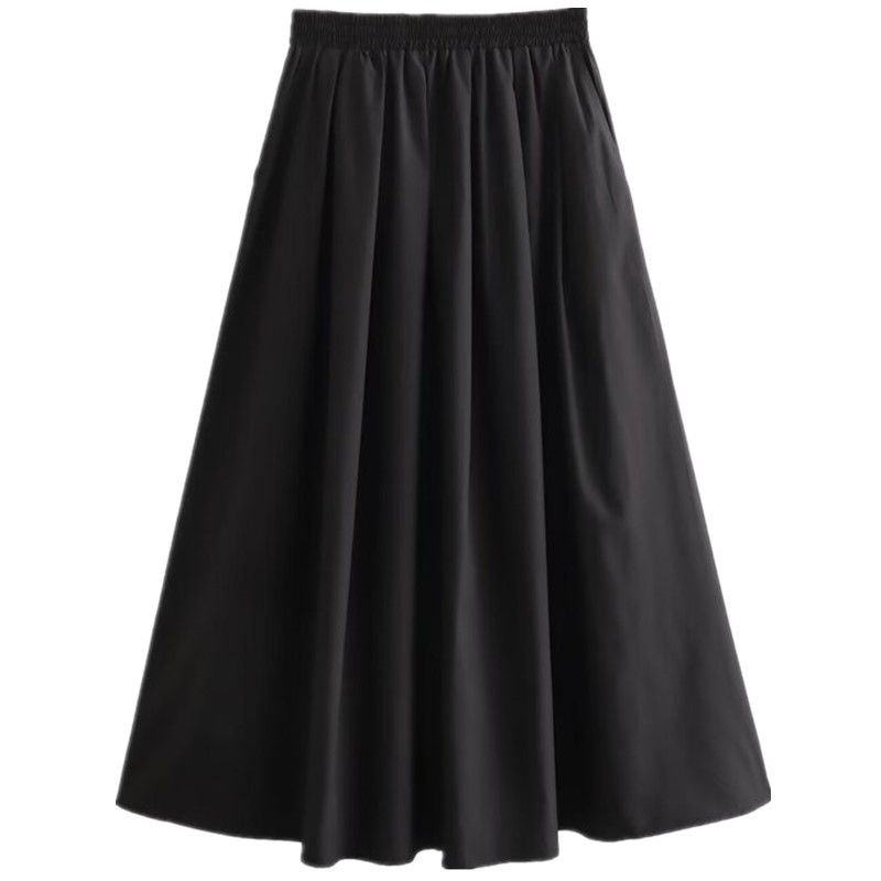 

Fashion Style 2024 Spring New Arrival Women s Black High Waist Loose Mid Length Long Length Skirt 4437246 800 Black L