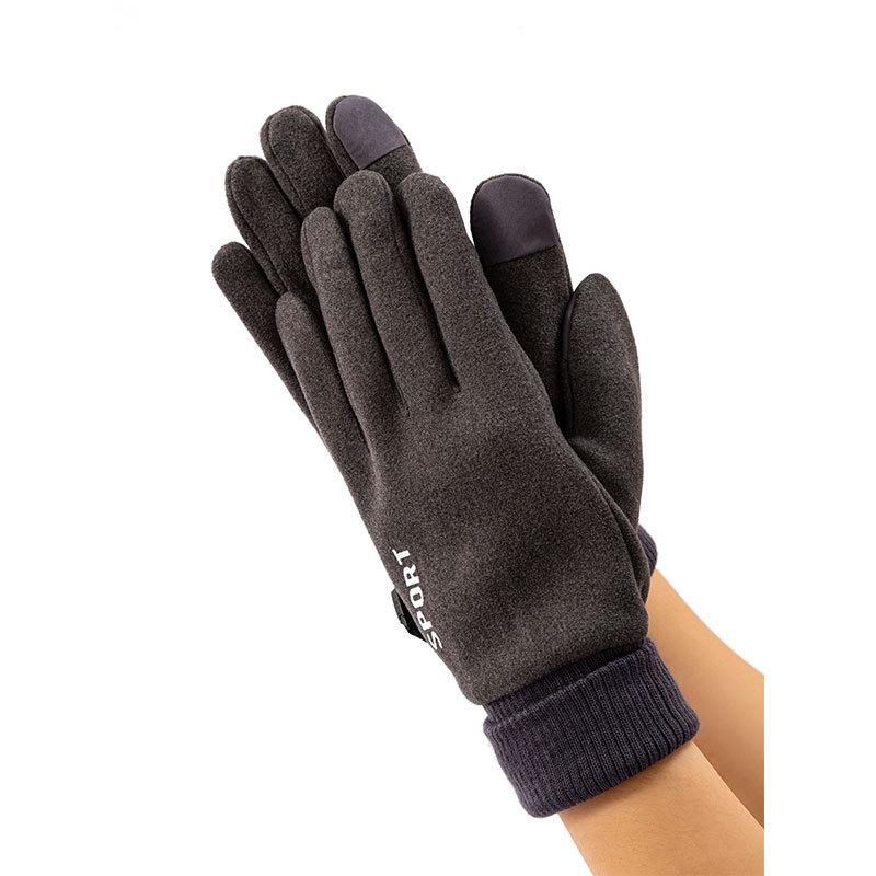 Damen Winter Warme Winddichte Fleece Touchscreen Fahrradhandschuhe für Outdoor-Sportarten