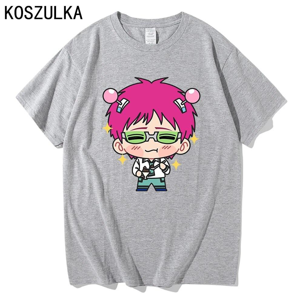 Hot Anime Saiki K T-shirt High Quality Cotton Tee Shirt Summer T Shirts Graphic Sudaderas Kusuo Unisex/women Hip Hop Sweatshirts Unisex