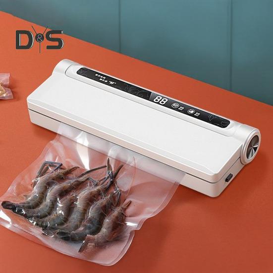 Vacuum Sealer Digital Display 60KPa Strong Suction Fully Automatic Dry Wet Dual Use Food Vacuum Sealer Machine with Vacuum Bags