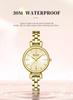 CURREN 9098 Women's Rhinestone Chain Waterproof Bracelet Watch