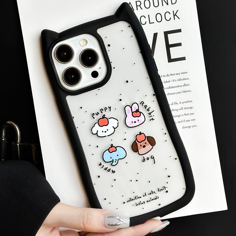 

Zhitai Apple iPhone 14 Cat Ears Case, fits 11, 12 Pro, 13, 15 Pro Max. iPhone 15 Pro