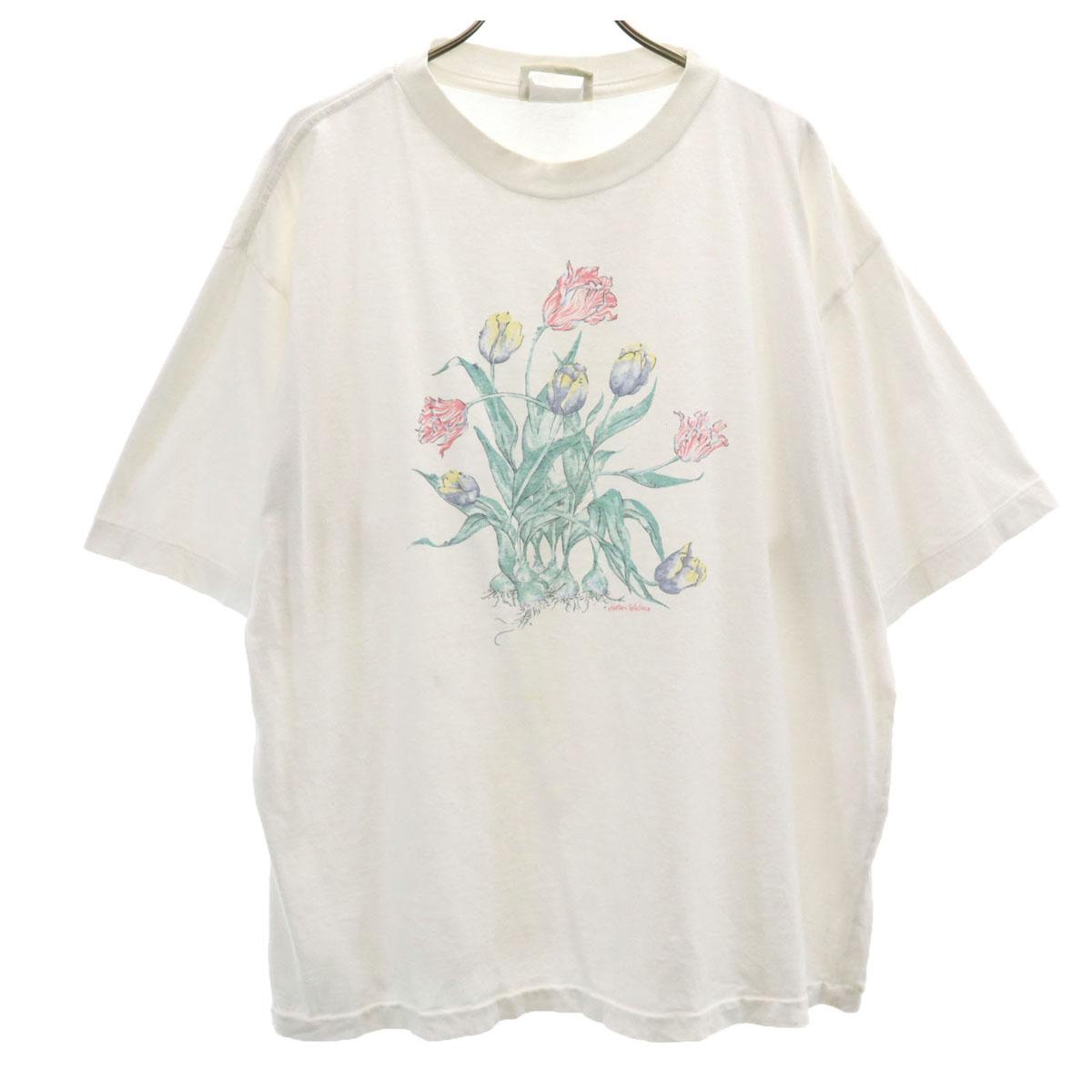 

СЕВЕРНЫЙ 90-х годов Старая футболка с коротким рукавом Белая Одинарный шов Мужская Б/у