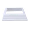 24TE White Plastic Post Base Trim Skirt 4inch Interior Diameter for Deck Posts 4Piece