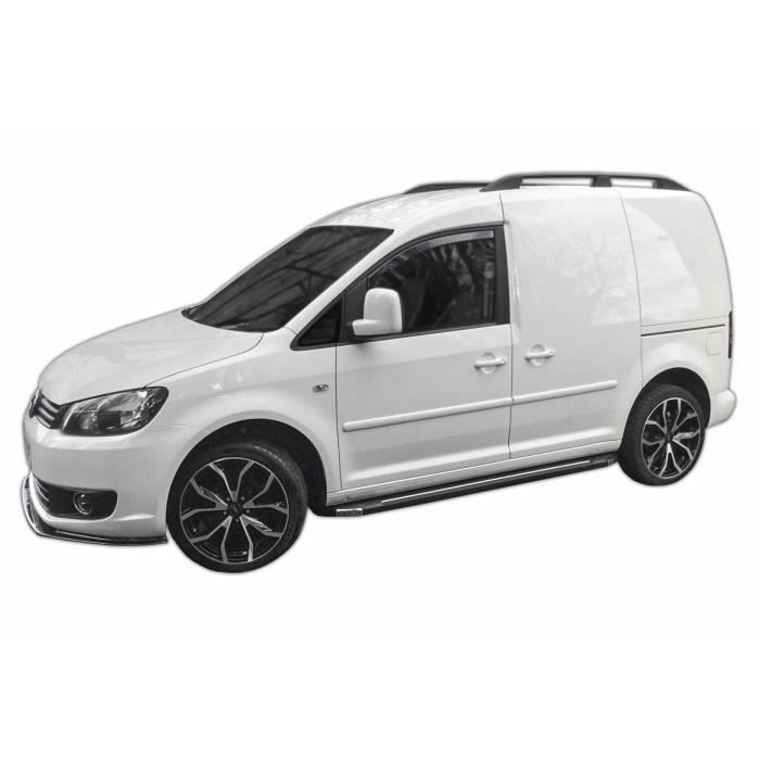 Déflecteurs d'air - SCOUTT - Volkswagen Caddy 2003-2020 - Fumé - Acrylique renforcé - Installation facile