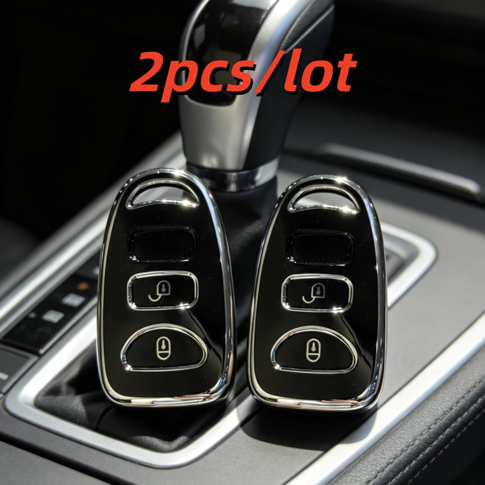 

2pcs/lot Car Key Case Covers For Hyundai Tucson 2005 Santa Fe 2008 I10 IX25 Grand Stareks