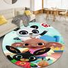 Bing Bunny Round Area Rug,Carpet Rug for Living Room Bedroom Sofa Playroom Decor,Non-slip Floor Mat37
