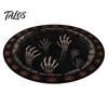 Scary Home Decor Rug Halloween 3D Visual Rug, Creepy Depth Round Area Floor Washable Non-slip Mat for Living Room Bedroom Non Slip Door