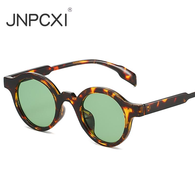  Retro Small Round Women Sunglasses Fashion Gradient Shades UV400 Punk Men Yellow Green Sun Glasses