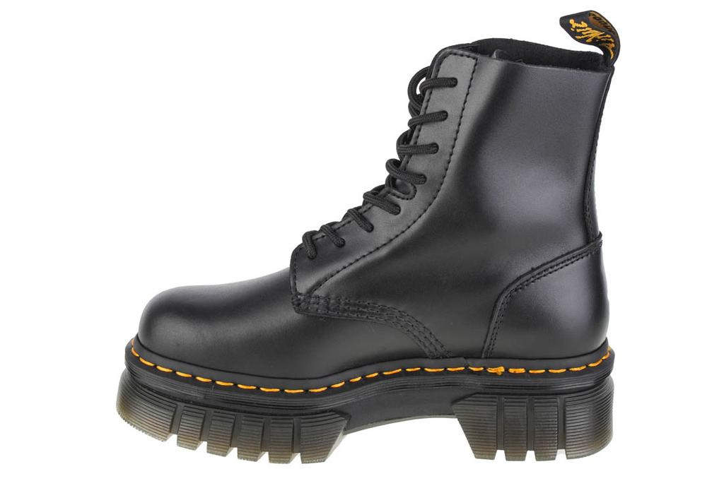 Dr. Martens Audrick 8-Eye Boot, Womens Black Bovver Boots