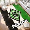 Tapis Personnalisé avec Nom Borussia Mönchengladbach, Tapis Polyvalent Décoration Intérieure, pour Salle de Jeu, Appartement, Balcon, Entrée, Couloir Cadeau