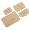 4Pcs Acrylic Wallet Template DIY Leather Craft Zipper Coin Purse Card Bag Making Tools