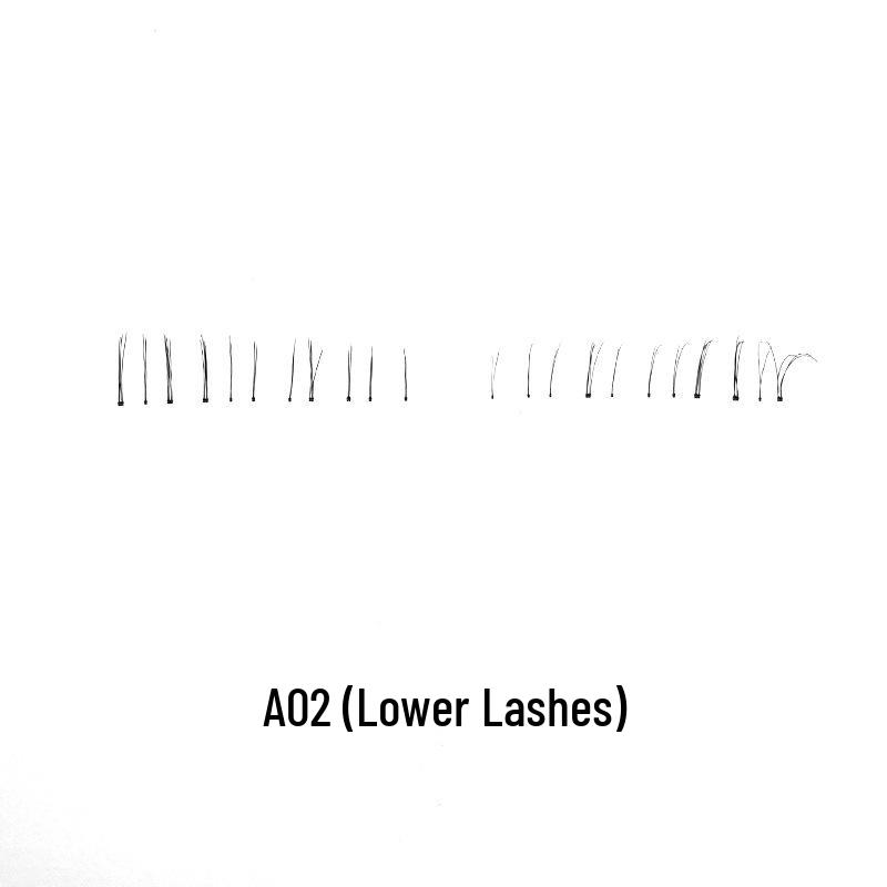 Ganzstreifen-Falsche Wimpern - A01, A02, A06, A07, H4, MC01, MT02, MC003 - Verschiedene Stile, Halbfertig.