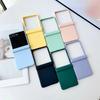 Candy Color Matte Skin Feel Phone Case for Samsung Galaxy Z Flip 7 FE 6 5 Flip 4 3 2 In 1 Hinge Protective Hard Back Cover