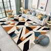 Nordic Geometric Carpet Living Room High-end Luxury Hairless Tea Table Rug Bedroom Bed End Anti-slip Large Area Mat Dining Room