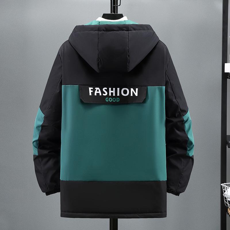 Winter Plus Size Cotton Coat for Fat Men and Teenagers Plus Velvet To Keep Warm and Thickened Coat Loose Fat Man's Cotton Coat for Men 4XL-10XL