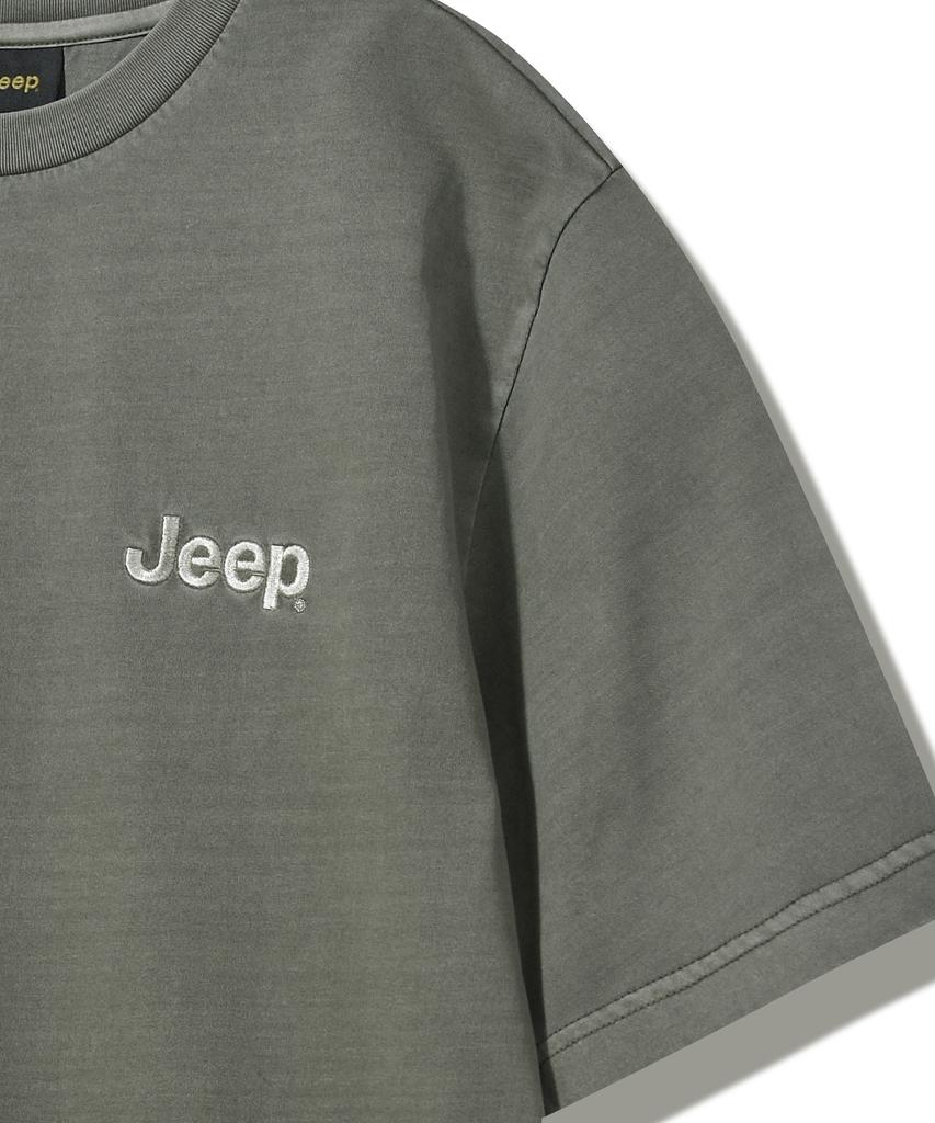 JEEP Pigment M-Logo Graphic Short Sleeve T-Shirt (Jq5Tsu673Kh)