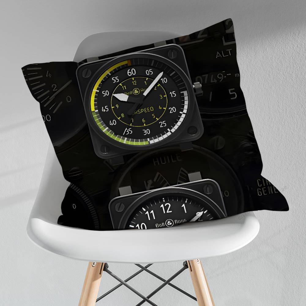 Aviation Cockpit Dashboard Throw Pillow Case Living Room Sofa Cushion Cover For Home Bedroom Decoration Protector