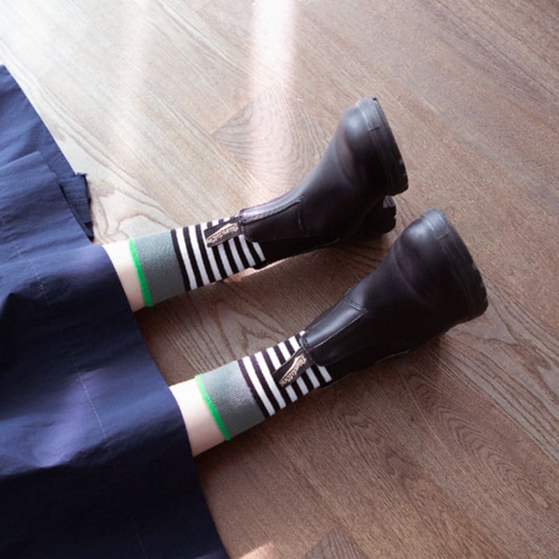 REDSSOCKSOO Stripe Fasion Socks 2color Rssw085