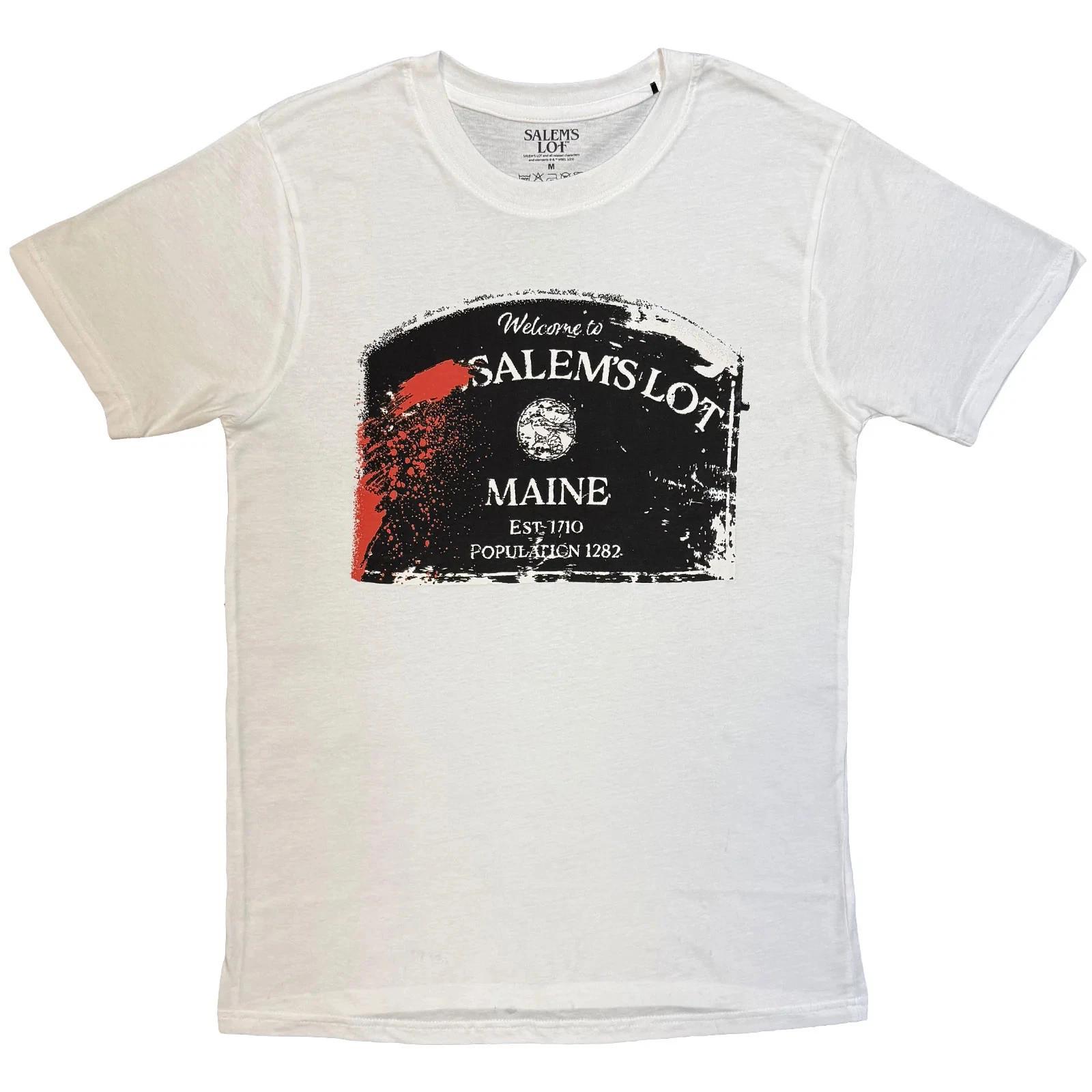 Salems Lot T-Shirt: Welcome... (White) OFFICIAL NEW XL