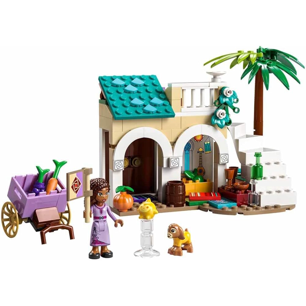 LEGO Disney Princess Rosas Kingdom Town and Asha Building Blocks Toy for Girls Age 6 and Up