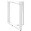 Vidaxl Nogi Do Stołu Jadalnego, 2 Pcs., Białe, 80X35X(72-73) Cm, Stal