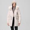 Coat for Women Winter Fleece Thickened Plush Large Fur Collar Windbreaker Waterproof Casual Down Jacket