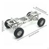 MN78 Upgrade Base Structure/12 Scale RC Crawler Chassis Stable Performance Metal Frame Kit