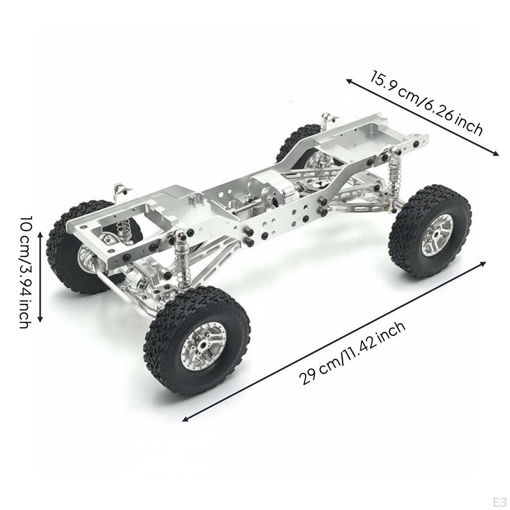 MN78 Upgrade Base Structure/12 Scale RC Crawler Chassis Stable Performance Metal Frame Kit
