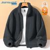 Jeanswest Men's Double-Sided Fleece Stand-Collar Jacket